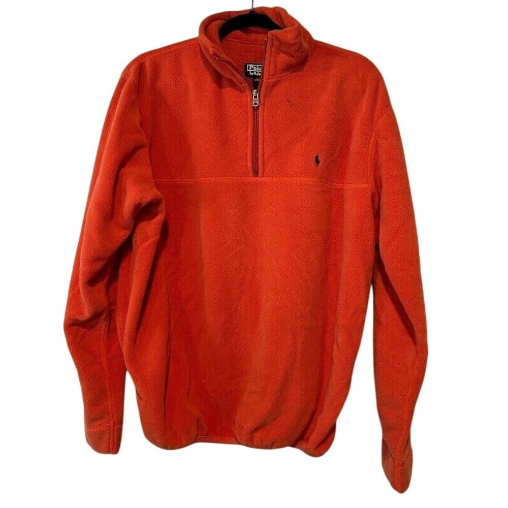 Polo Ralph Lauren Orange Polo 1/4 Zip Pullover Medium